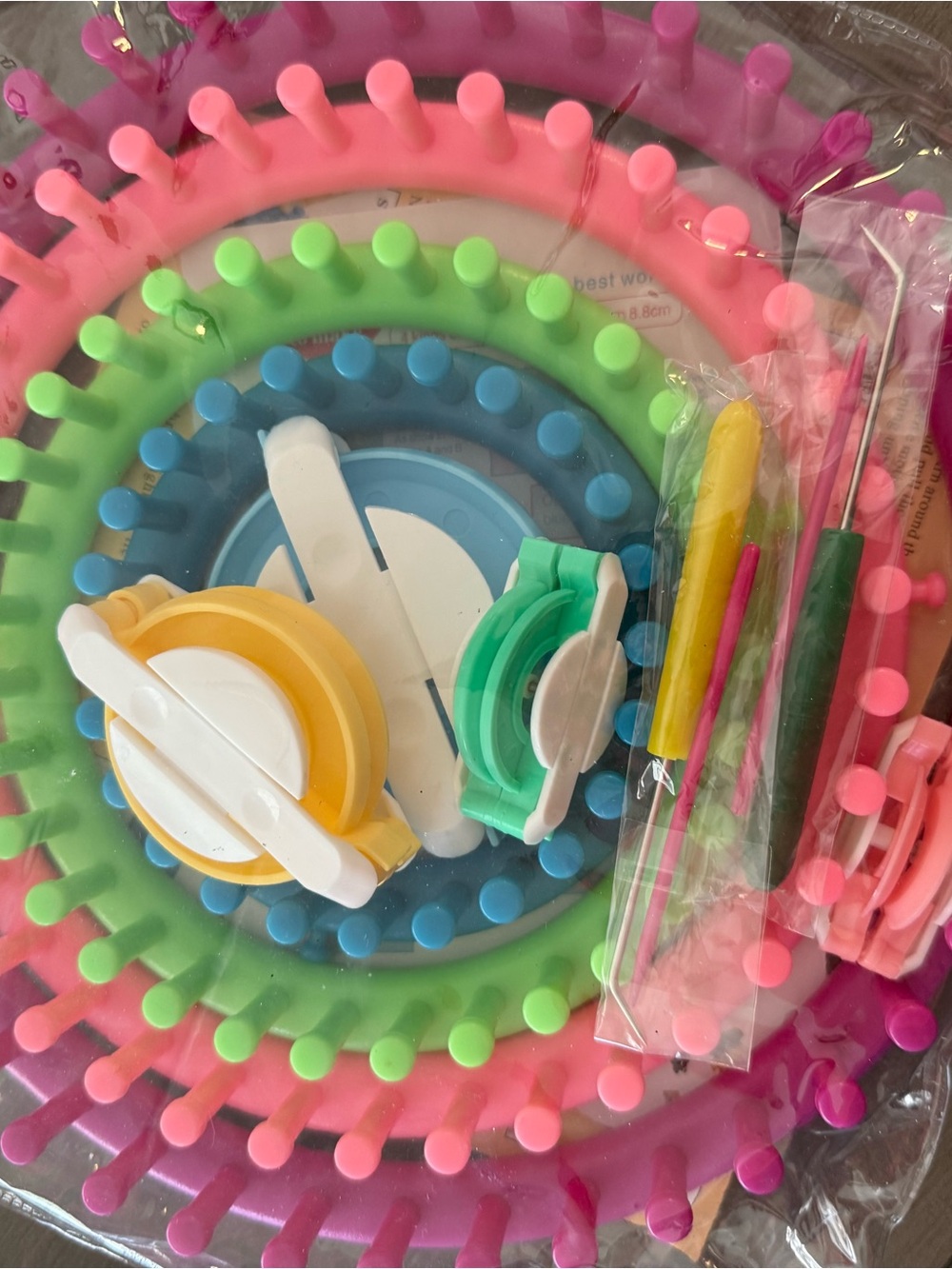 Multi-Color Round Loom Knitting Kit